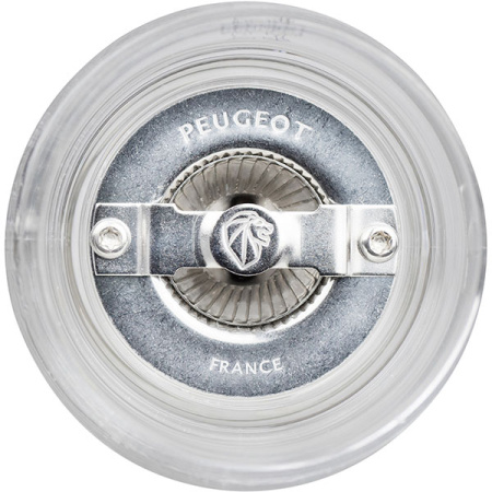 Мельница для соли мех.; акрил; D=5.5,H=22см; прозр.,металлич.