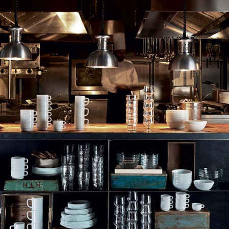 Тарелка многофункц. «Перформа»; стекло; 500мл; D=22.5,H=2.5см; белый