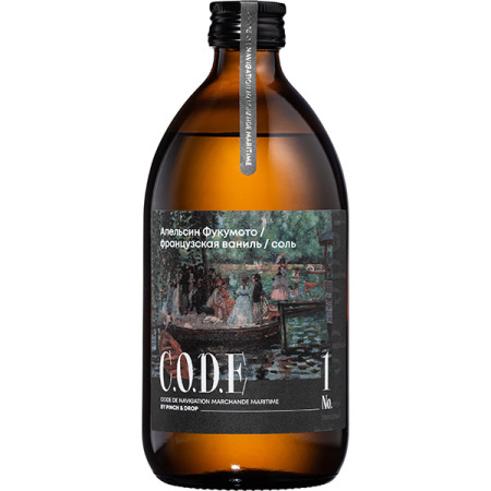 Кордиал C.O.D.E Апельсин Фукумото-Французская Ваниль-Соль 0,5л