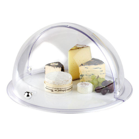 Крышка универс. с ручкой для 4080386; пластик; D=38,H=22см; прозр.