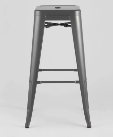 Стул барный TOLIX серебристый матовый