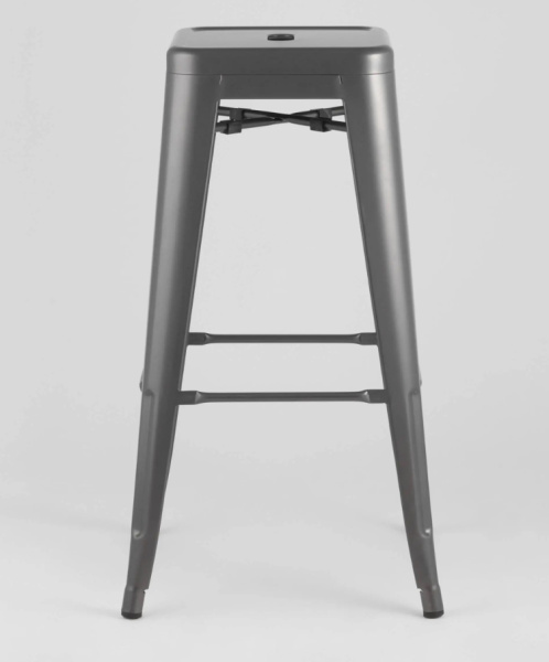 Стул барный TOLIX серебристый матовый