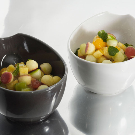 Салатник «Импульс»; фарфор; 450мл; D=12,H=10,L=14,B=12см; белый