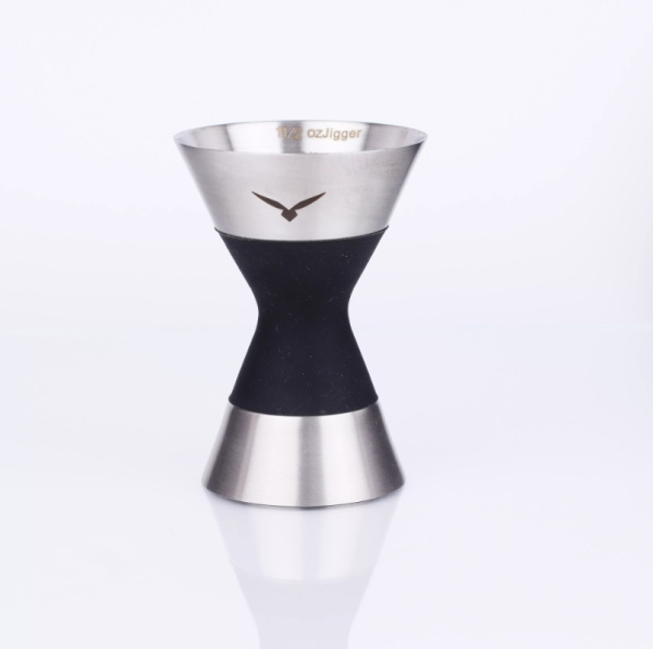 Джиггер AnyBar Mr Slim Silicone 30/45, матовое серебро