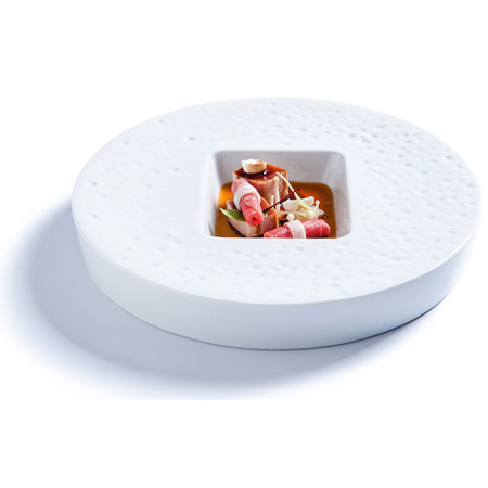 Тарелка; L=23см; белый