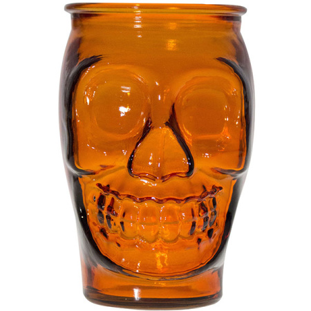 Стакан для коктейлей; стекло; 450мл; D=78,H=127мм; оранжев.