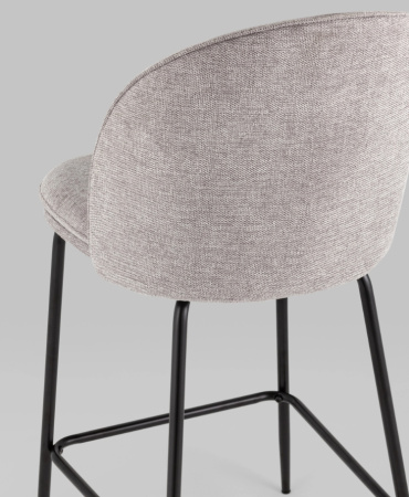 Стул полубарный Echo светло-серый