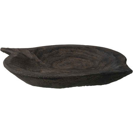 Блюдо «Ольха» темный дуб; H=3,L=18.5,B=13см