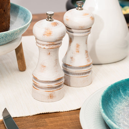 Салатник «Нептун»; фарфор; D=20см; бирюз.,белый