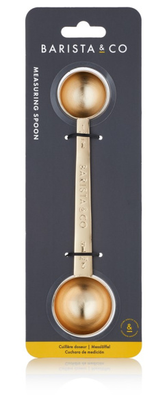 Кофейная мерная ложка Barista&Co 15/30мл, золото