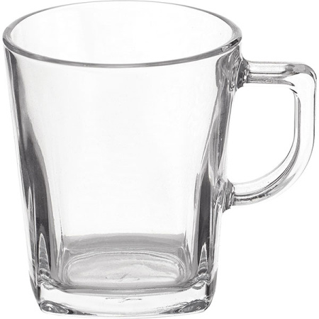 Кружка; стекло; 270мл; D=8,H=9.2см; прозр.