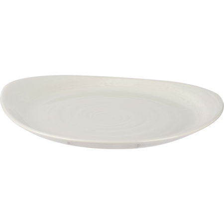 Тарелка «Скейп»; фарфор; L=25,B=20.5см; белый
