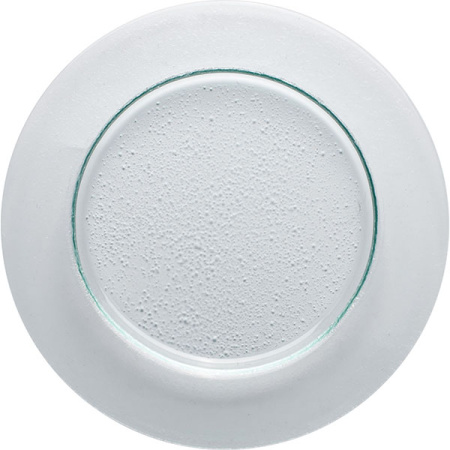 Тарелка мелкая «Бэнд»; стекло; D=26,H=1.5см; прозр.,зелен.