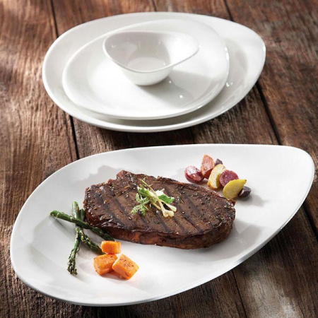 Салатник «ФриСтайл»; фарфор; 750мл; D=28,H=6см; белый