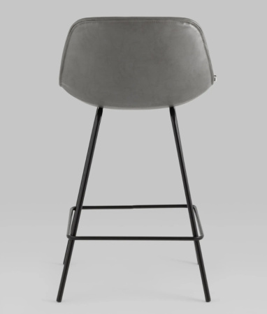 Стул полубарный Деймон экокожа серый