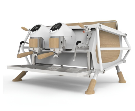 Кофемашина SANREMO CAFE RACER WHITE & WOOD Standard 2Gr