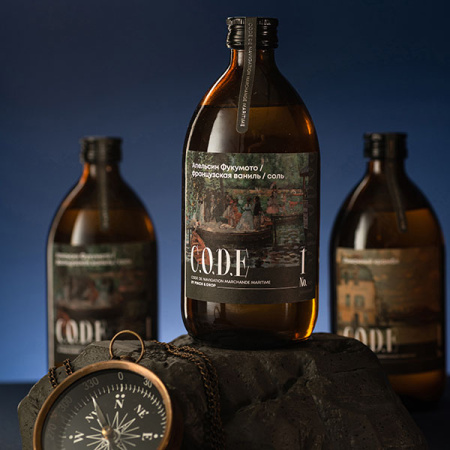 Кордиал C.O.D.E Апельсин Фукумото-Французская Ваниль-Соль 0,5л