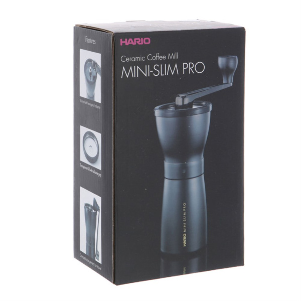 Фото Кофемолка ручная HARIO Mini Slim PRO MMSP-1-B Кофемолка ручная HARIO Mini Slim PRO MMSP-1-B