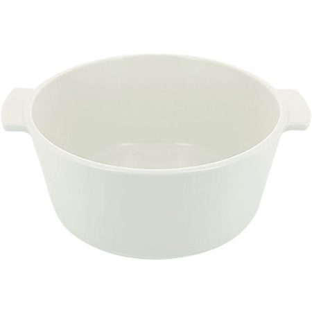 Кастрюля для запекания б/крышки «Революшн»; керамика; 2.4л; D=22,H=9.5см; белый
