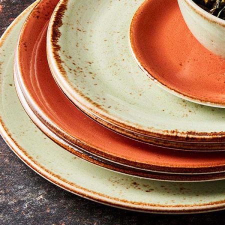 Тарелка мелкая «Крафт»; фарфор; D=30,H=2см; терракот