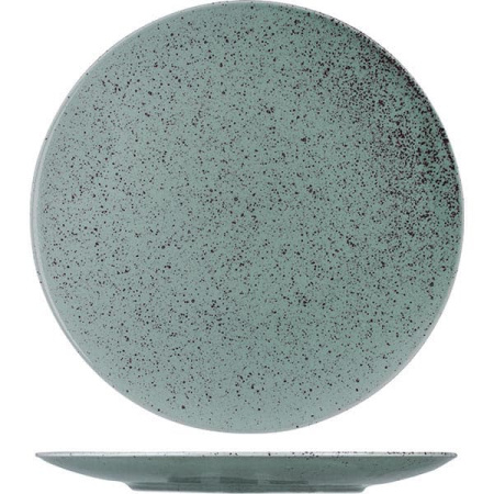 Тарелка для пиццы «Лайфстиль»; фарфор; D=30,H=2.5см; мятно-бирюз.