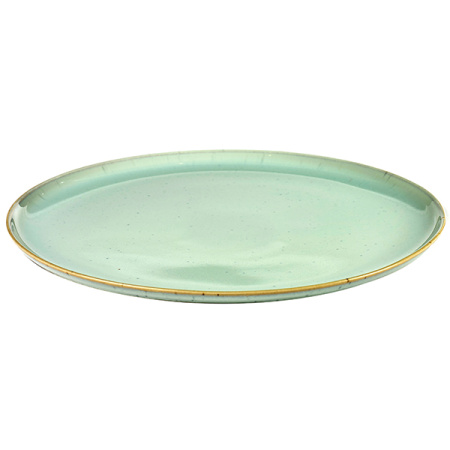 Тарелка; керамика; D=26,H=1.5см; голуб.