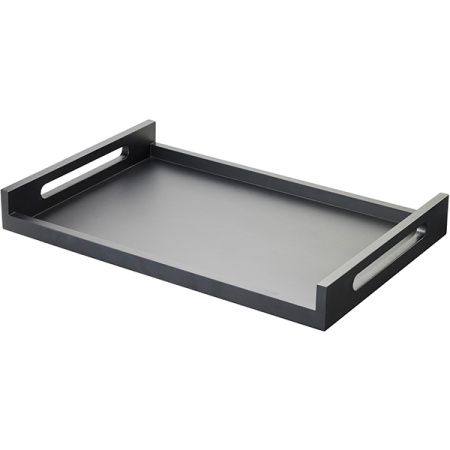 Поднос сервировочный; бук; H=7,L=60,B=40см; черный