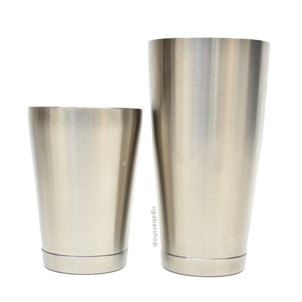 Шейкер Lumian Kenko Boston Tin & Half Tin 18-28 oz матовое серебро