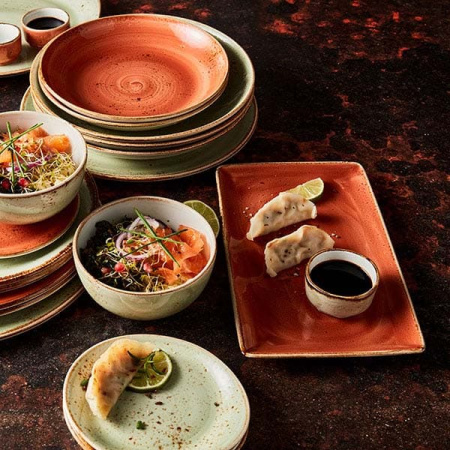 Соусник «Крафт»; фарфор; 55мл; D=6.5,H=3см; зелен.