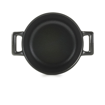 Форма для запек.; фарфор; 230мл; D=10,H=7см; черный