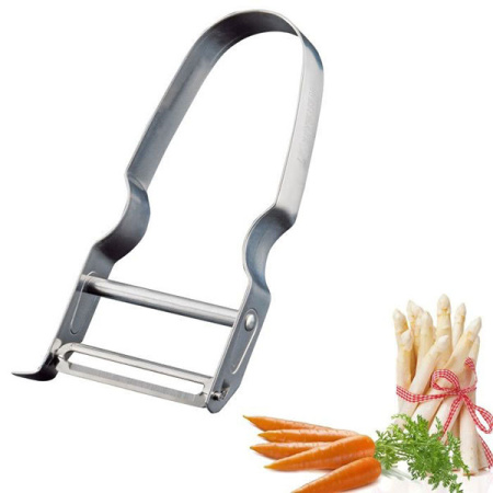 Нож для чистки овощей; сталь; L=11,B=5.5см; металлич.