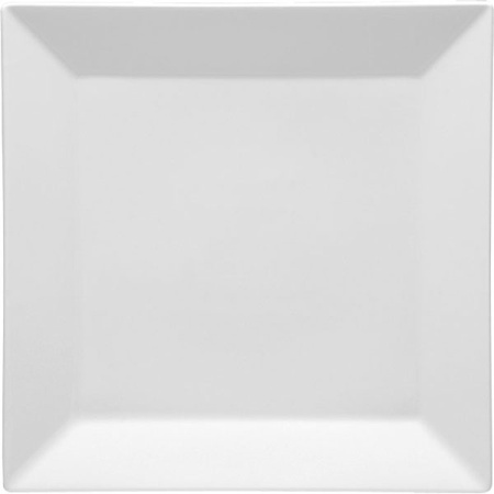 Тарелка квадратная «Классик»; фарфор; H=2,L=21.5,B=21.5см; белый