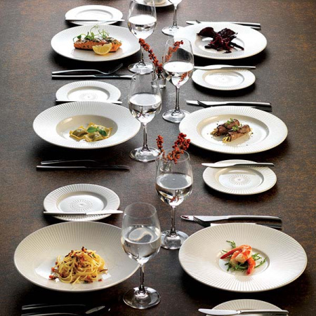 Тарелка глубокая «Уиллоу»; фарфор; 340мл; D=24,H=4см; белый