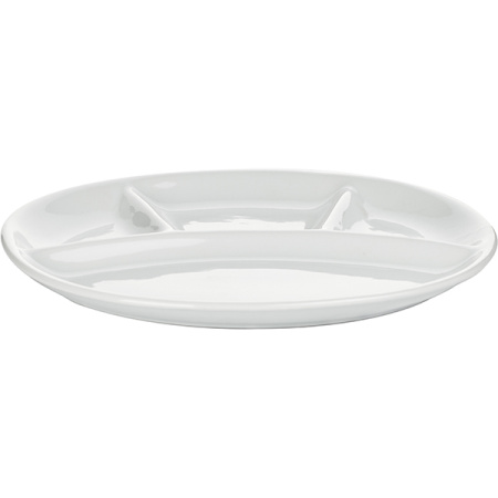 Блюдо овальное «Пати»; фарфор; H=2.1,L=28,B=24см; белый