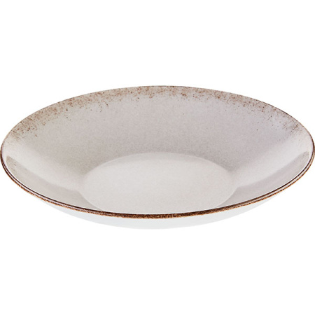 Тарелка глубокая; фарфор; D=24см; серый