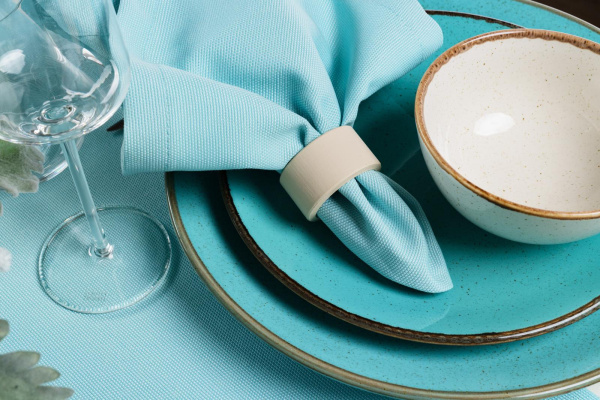 Тарелка мелкая Porland Seasons Д=28 см бирюзовый