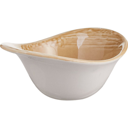 Салатник «Скейп охра»; фарфор; D=13см; бежев.