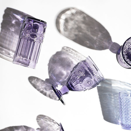 Хайбол; стекло; 300мл; H=138мм; фиолет.