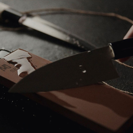 Нож кухонный «Киото» односторонняя заточк; сталь нерж.,дерево; L=21.5/10.5,B=3.7см