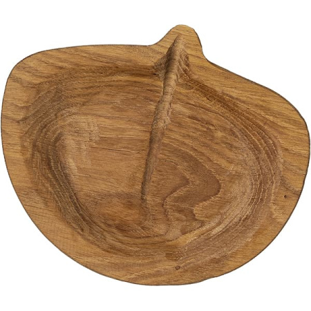 Блюдо «Липа» светлый дуб; H=30,L=185,B=165мм