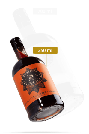 Сироп Herbarista Double Burn Salted Caramel Черная карамель с четверговой солью 250 мл
