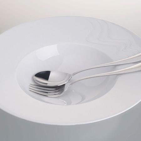 Тарелка глубокая «С-Класс Мелодия»; фарфор; 500мл; D=29,H=6см; белый