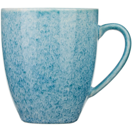 Кружка «Нептун»; фарфор; 360мл; D=9,H=10.5,L=12см; бирюз.,белый