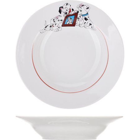 Тарелка глубокая «Далматинцы»; фарфор; 230мл; D=20см