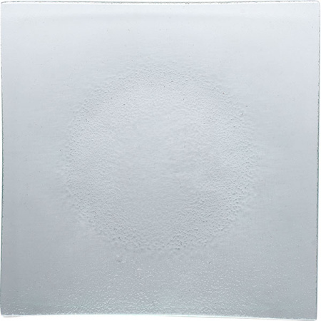 Салатник «Матиз»; стекло; 300мл; H=1.5,L=23,B=23см; прозр.,зелен.