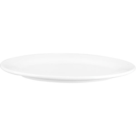 Блюдо овал. «Кунстверк»; фарфор; H=2.2,L=31,B=21.7см; белый