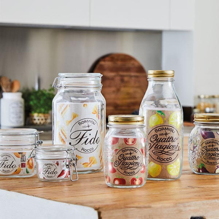 Банка для сыпуч. продук. «Фидо»; стекло; 1.5л; D=9.5,H=21.5см; прозр.