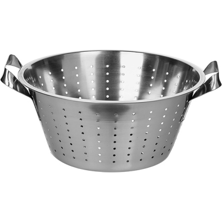 Дуршлаг; сталь нерж.; D=28,H=13,L=33см; металлич.