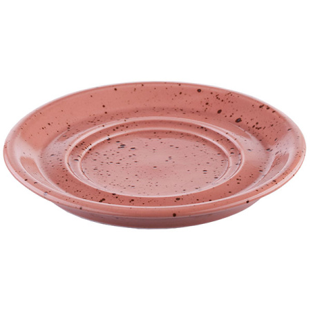 Блюдце «Лайфстиль»; фарфор; D=17,H=1.9см; терракот