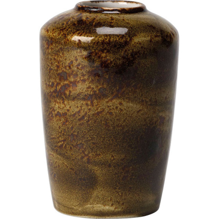 Ваза для цветов «Крафт»; фарфор; D=6.7,H=10см; коричнев.